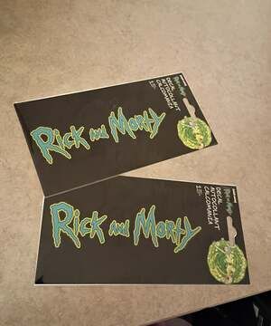 Two Rick and Morty Decal Sticker Set!